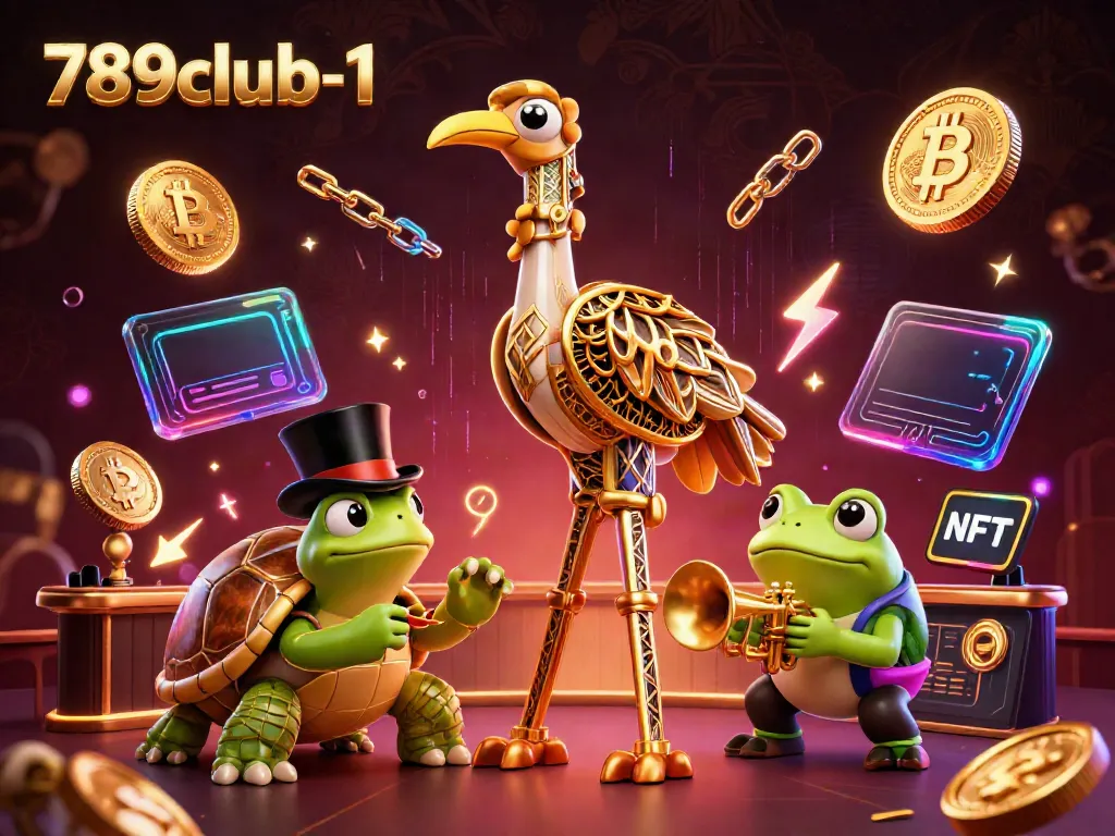 Experience the excitement of gaming at 789club-1 with vibrant casino characters and crypto elements.