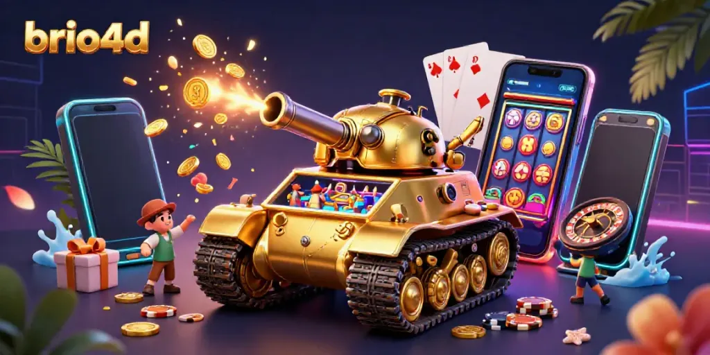 Experience the thrill of brio4d with a vibrant 3D casino world filled with exciting game elements.