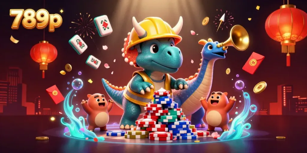 Engage in thrilling gameplay as 789p showcases a vibrant casino celebration with dynamic characters.