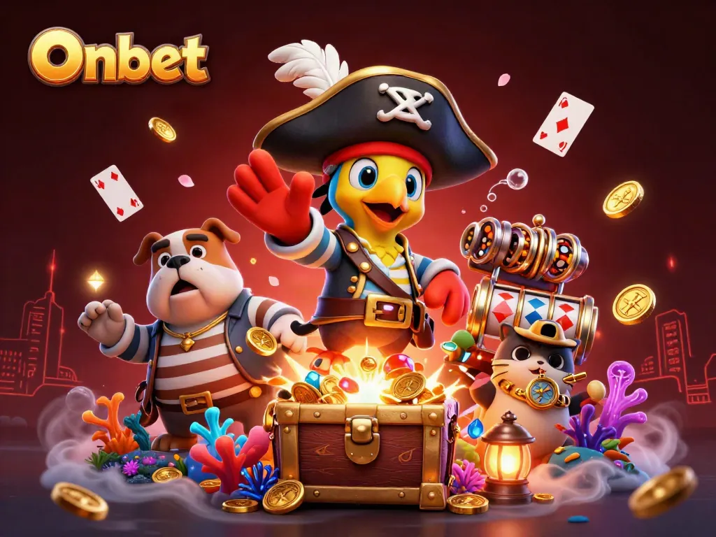 Engage in thrilling gameplay at Onbet with colorful pirate-themed slots and underwater treasures!